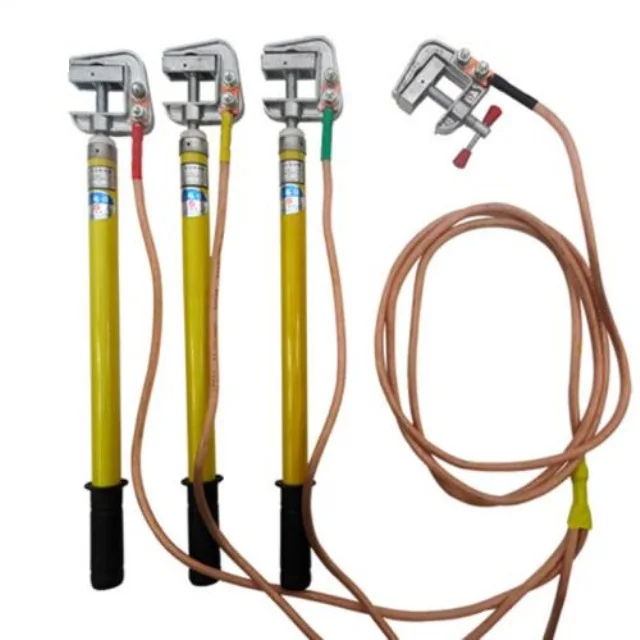 Supply Earth Temporary Rod Hv Earthing Equipment 4-way Grounding Set