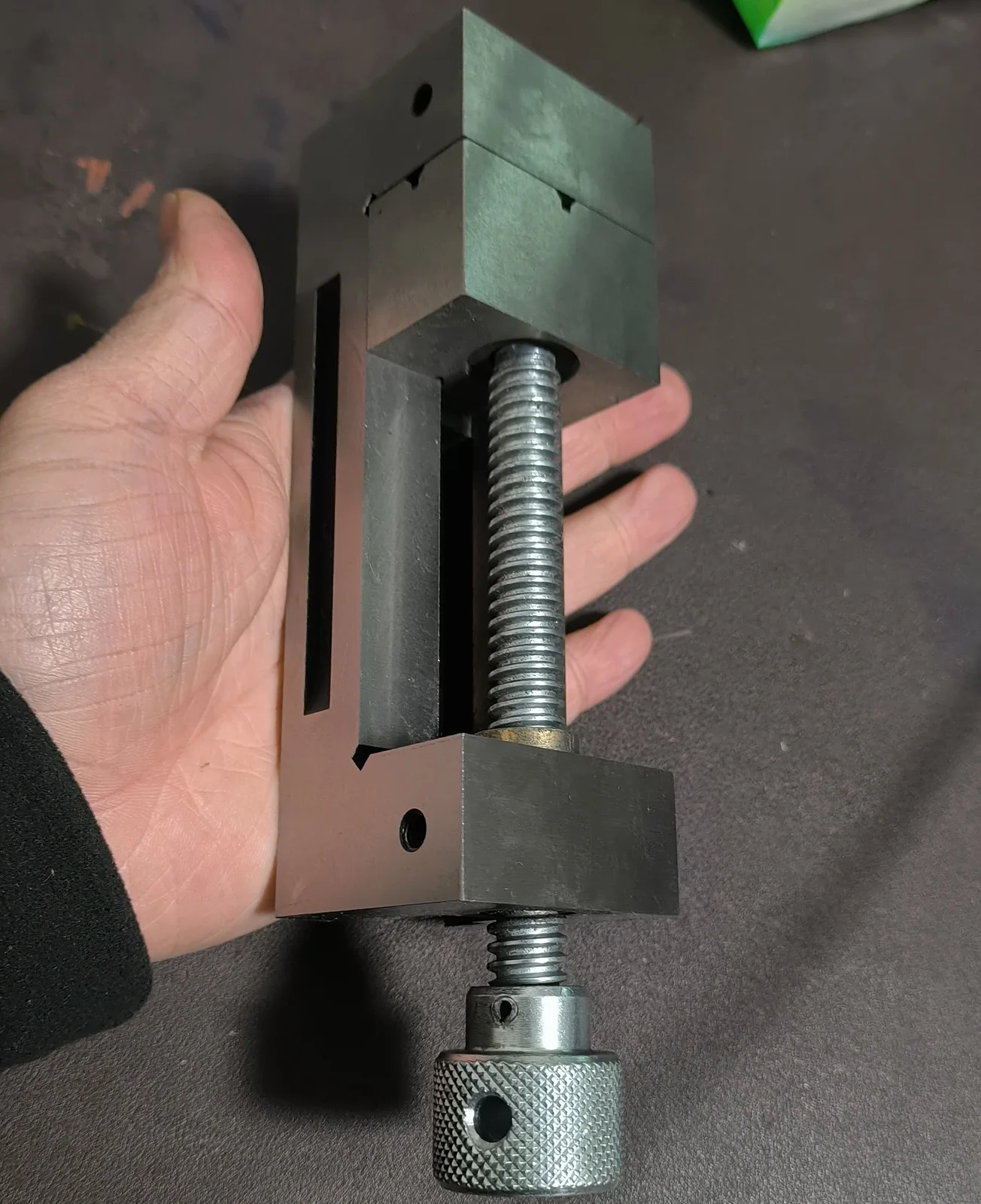 Manual pliers grinder CNC small fixture table plain vice Cross V-shaped mouth