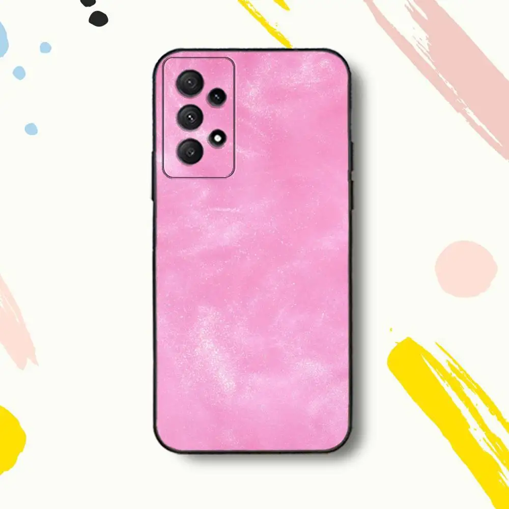 Casing Ponsel P-print Pink G-glitters untuk Samsung Galaxy A 80,72,73,91,53,22,51,52,5G,Plus,J,Note Sampul Hitam Lembut
