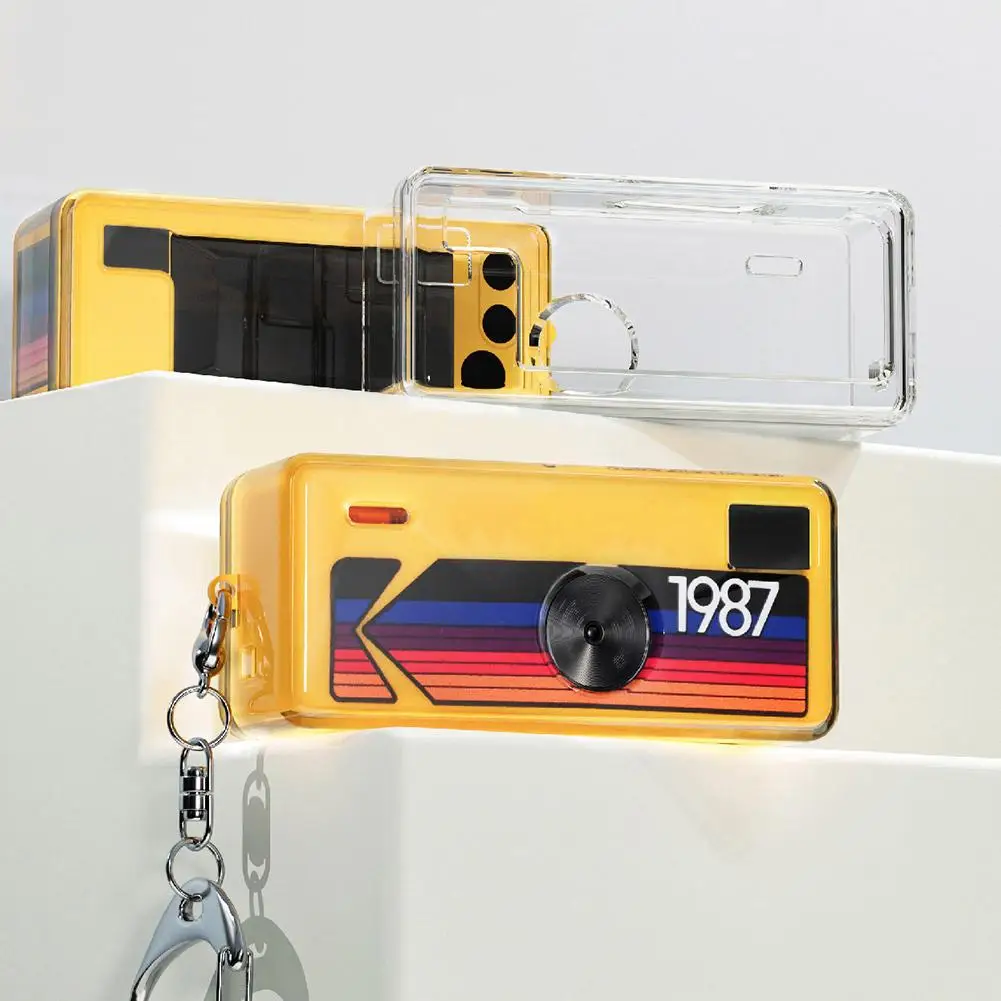 Clear PC Protective Case For Kodak Charmera Blind Box Camera Keychain Portable Transparent Hard Shell Shockproof Cover