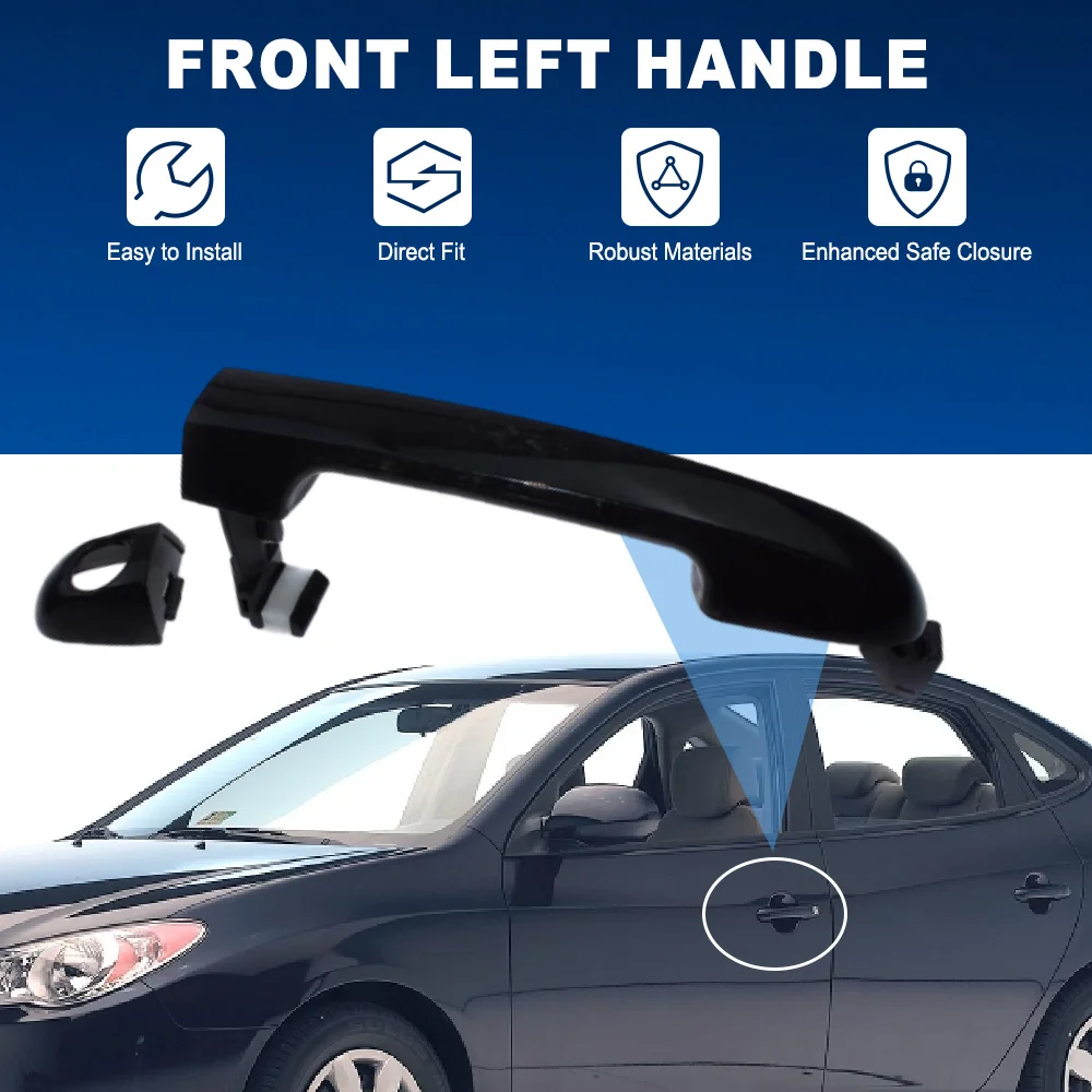 Car Exterior Outside Door Handle Front/Rear Left Right For Hyundai Elantra 2007 2008 2009 2010 2011 2012 82651-2H000 82661-2H000