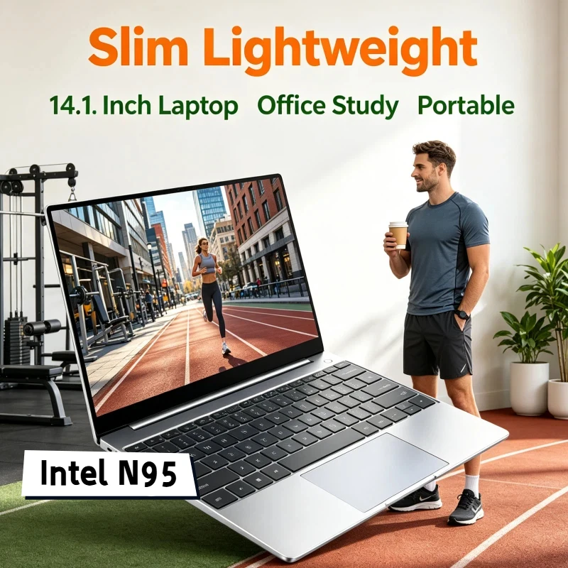 

Backlit Keyboard FHD IPS Display Original 14.1" Portable Laptop N95 120Hz Ultra-clear Screen 7500mAh 32GB/2TB SSD