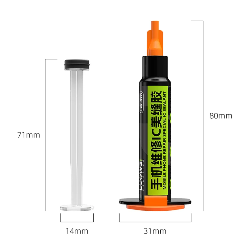 Original factory effect screen ic sealant For mobile phone repair tools BGA CPU NAND IC chip black glue 60 seconds curing glue