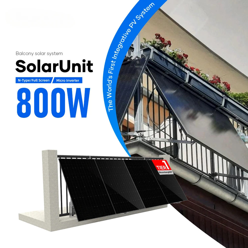 

Solar Easy Installation 600w 800w Balcony Solar System Balkonkraftwerk 800 watt