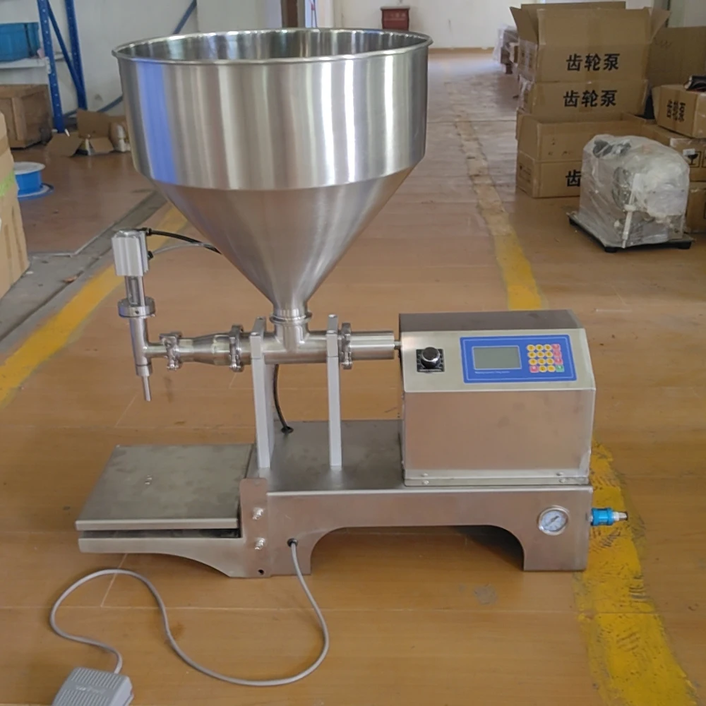 30g-8000g Quantitative Cream Liquid Filler Weighing Filling Machine Dual-use Packaging Tool Honey Cosmetics Powder Paste Filler