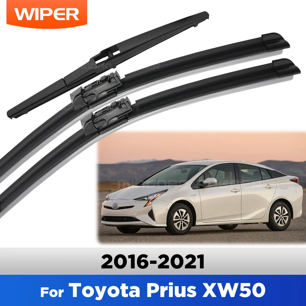 

Резиновые щетки стеклоочистителя для Toyota Prius XW50 2016-2021 2017 2018 2019 OEM подходят для бесшумных дворников лобового стекла 28 "+ 16"