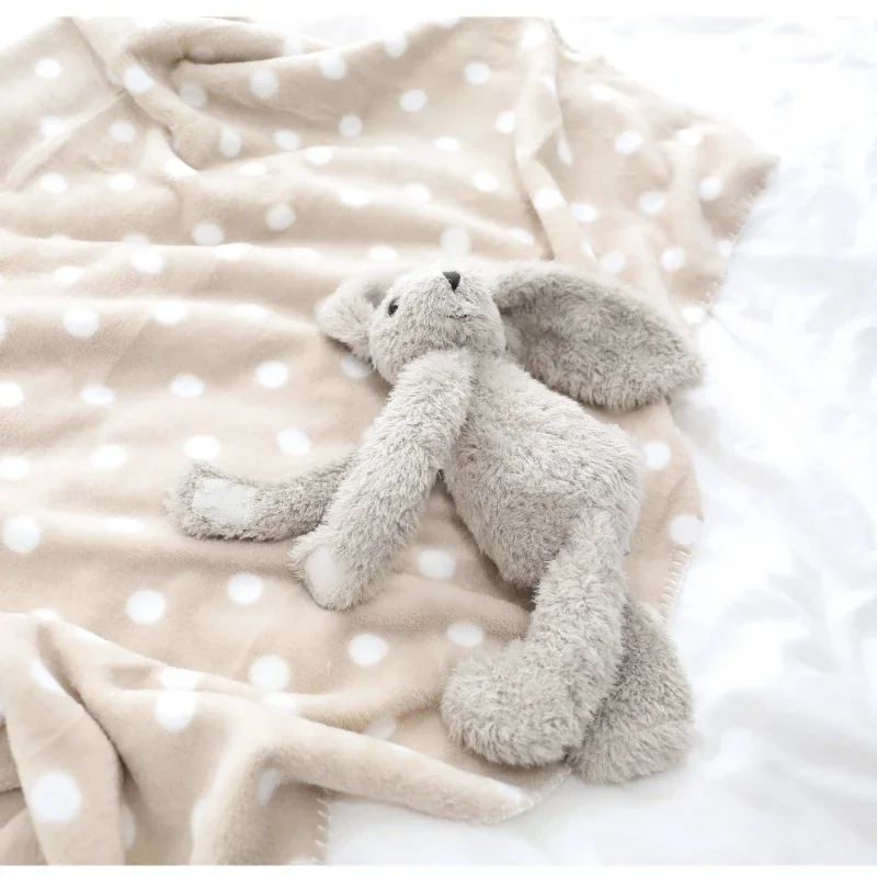 Blanket with Stuffed Animal Toys,Little Sheep Rabbit  Baby Security Sleep Blanket 75*100 CM Plush Sheep with Flannel Blankets