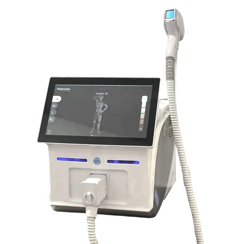 Professionele 4000W ijskoeling diodelaser ontharing 4 golflengten 755 940 1064 808nm pijnloos permanent apparaat ‌   LCD-scherm