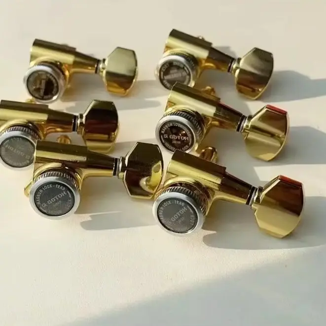 Yue Yun Music Store--Discount Hot Sale--GOTO Original Electric Guitar Locking Machine Heads Tuners Gold SG381-07-MGT- No Box