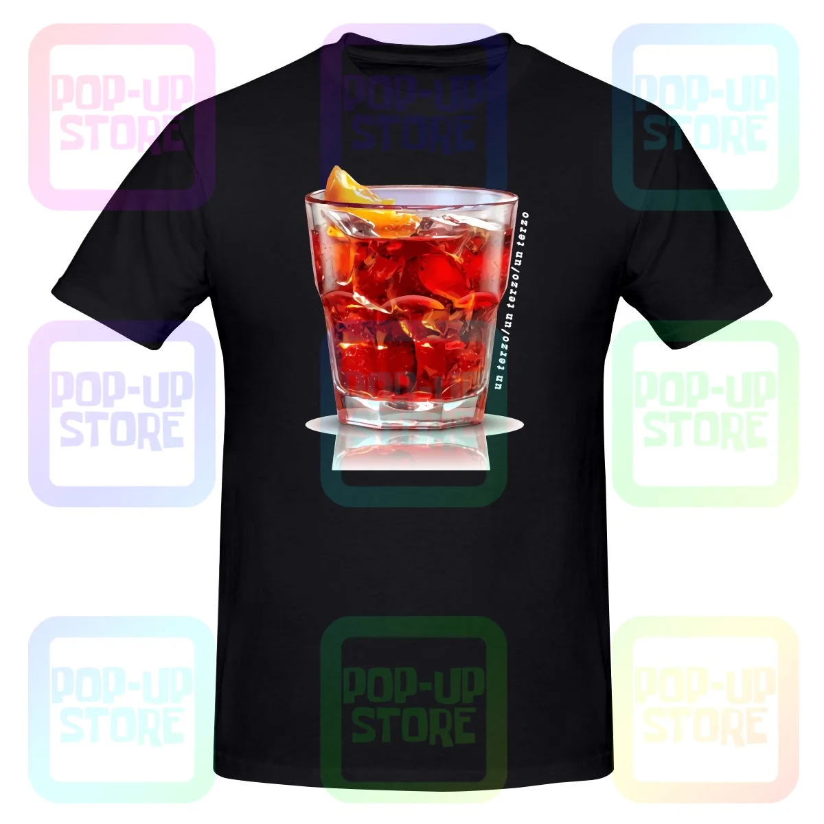 Uomo Negroni Un Terzo Un Terzo Aperitivo Cocktail Campari Shirt T-shirt Tee Casual Best Quality