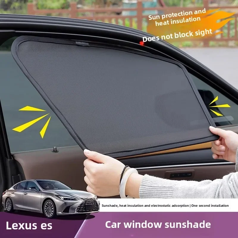 

For Lexus ES200 ES300h Car Sunshade Electrostatic Adsorption Sunscreen Heat Insulation Front Rear Side Window Sun Shade Curtains
