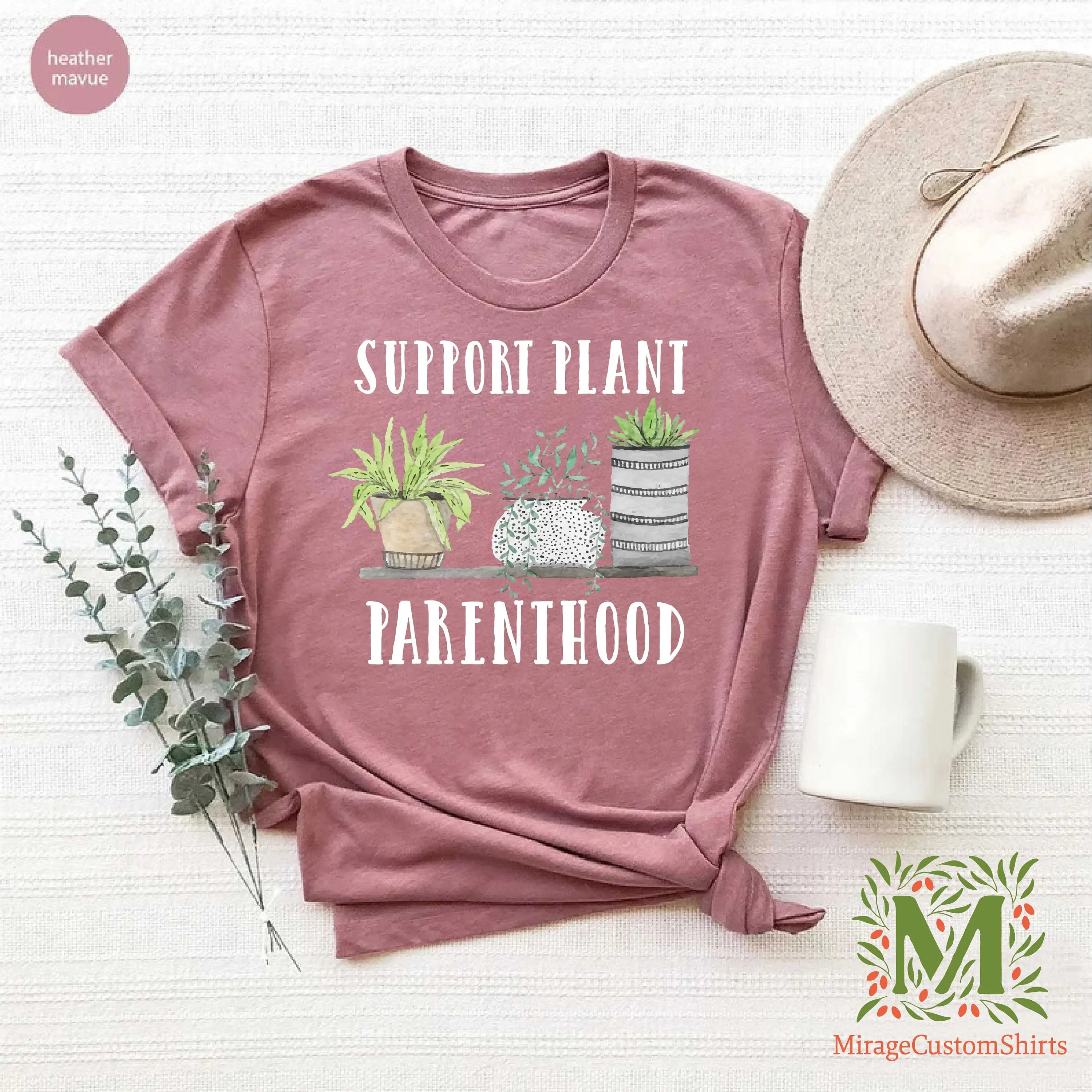 Houseplant T Shirt Plant Parent House Support Parenthood Planting Mom for Dad Botanical