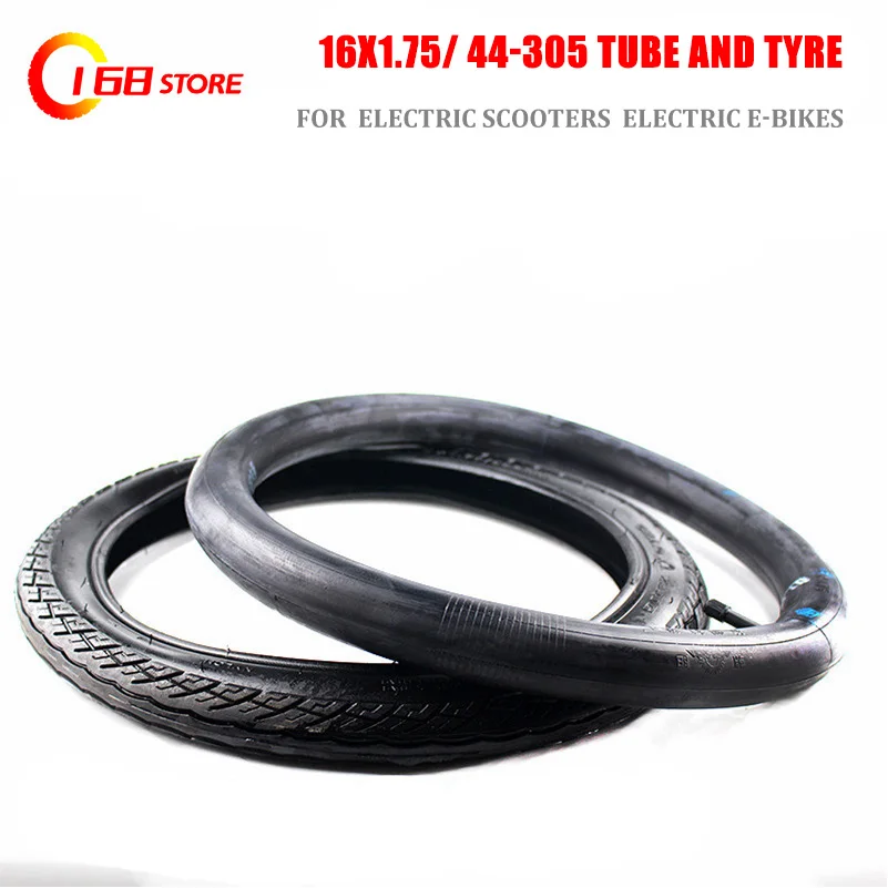 Size 16 x 1.75 inner and outer tire fits many gas electric scooters  e-Bike 16x1.75