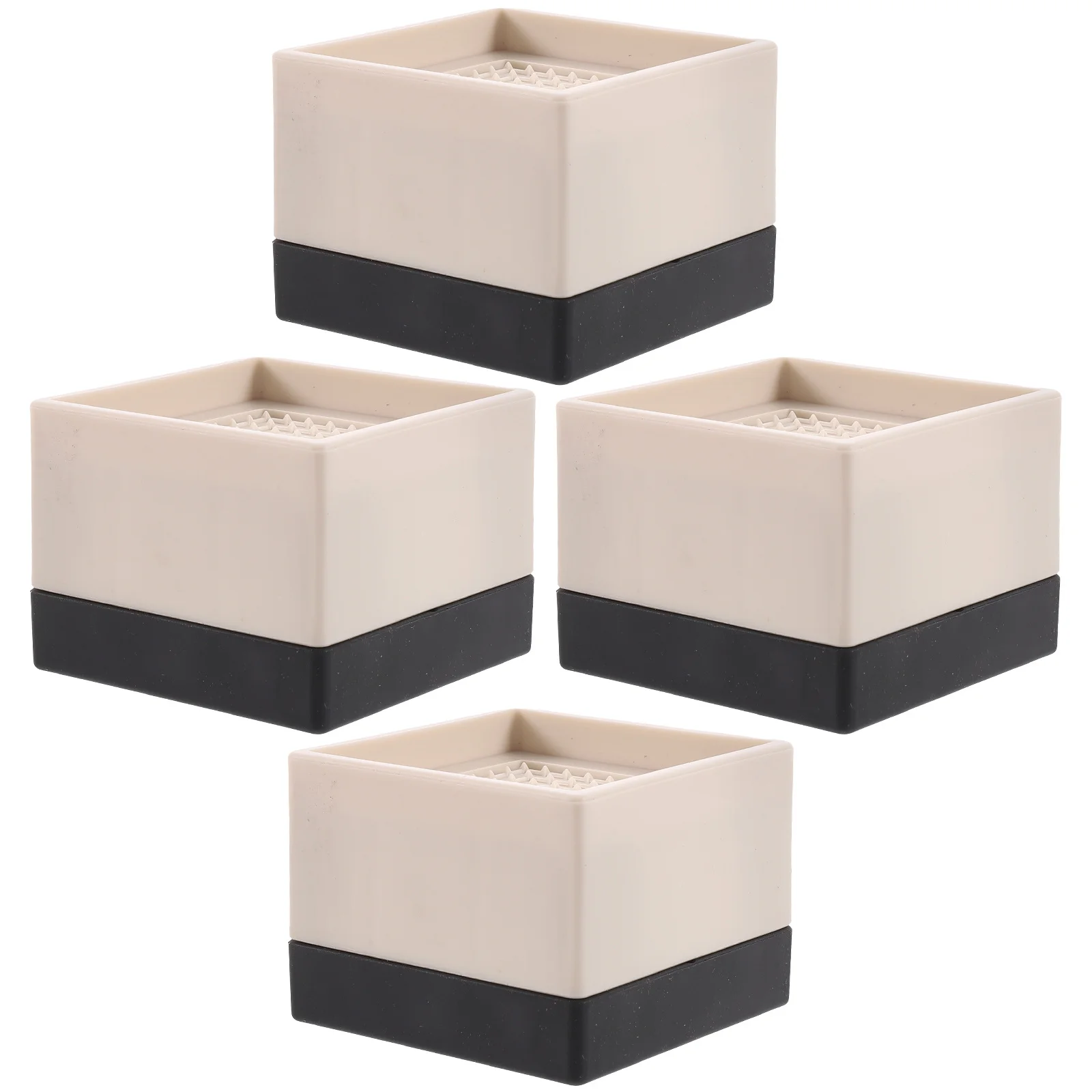 

4Pcs Bed Risers Heavy Duty Furniture Lifts for Bed Couch Tables Chairs Increase Height Prevent Floor Scratches Non Slip Silicone