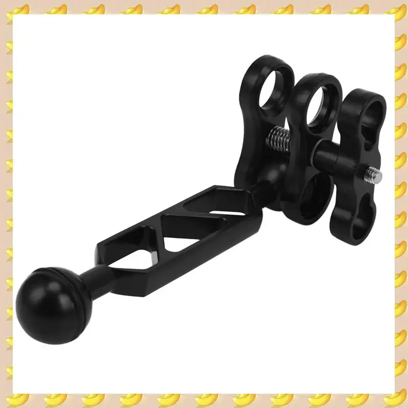 

A45U Aluminum Alloy Scuba Diving Light Torch Dual Ball Joint Arm And 1 Set Butterfly Clip Clamp Mount