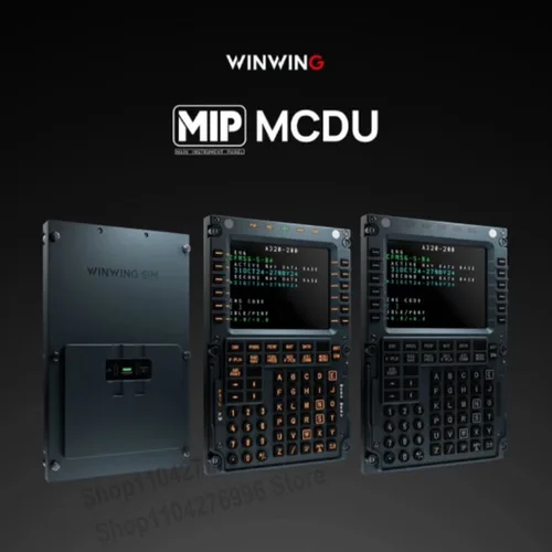 Imagen 2 del producto WINWING Simulador de vuelo MCDU Toliss Fenix Pantalla de control de vuelo Panel de control de aviación civil A320 para X-Plane MSFS