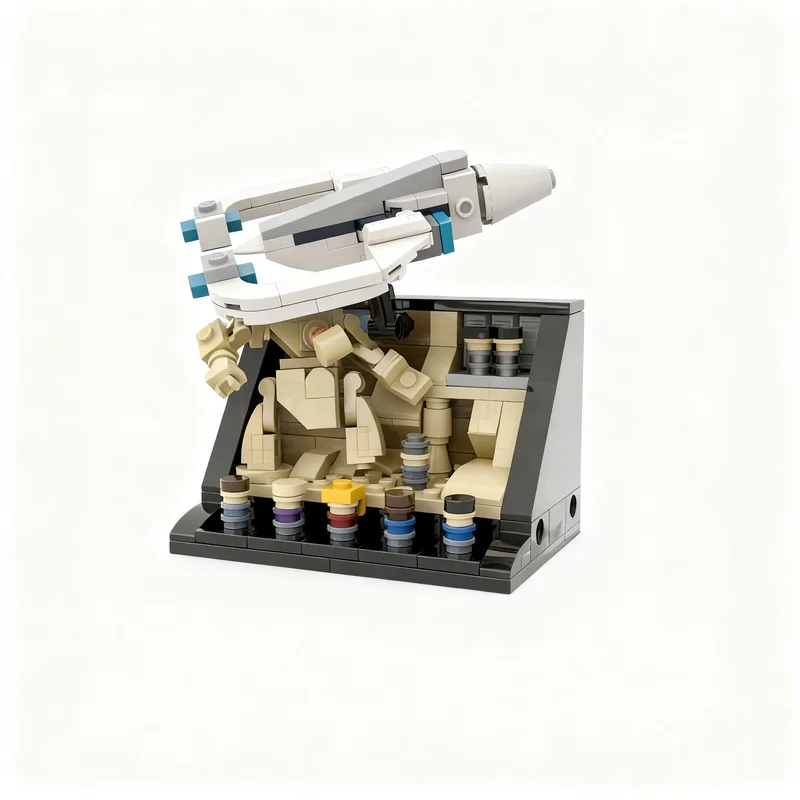 736pcs MOC Space Legends Vol.5 The Orville Futurama and Galaxy Quest 3 Dioramas Model Christmas Gift Home Decor