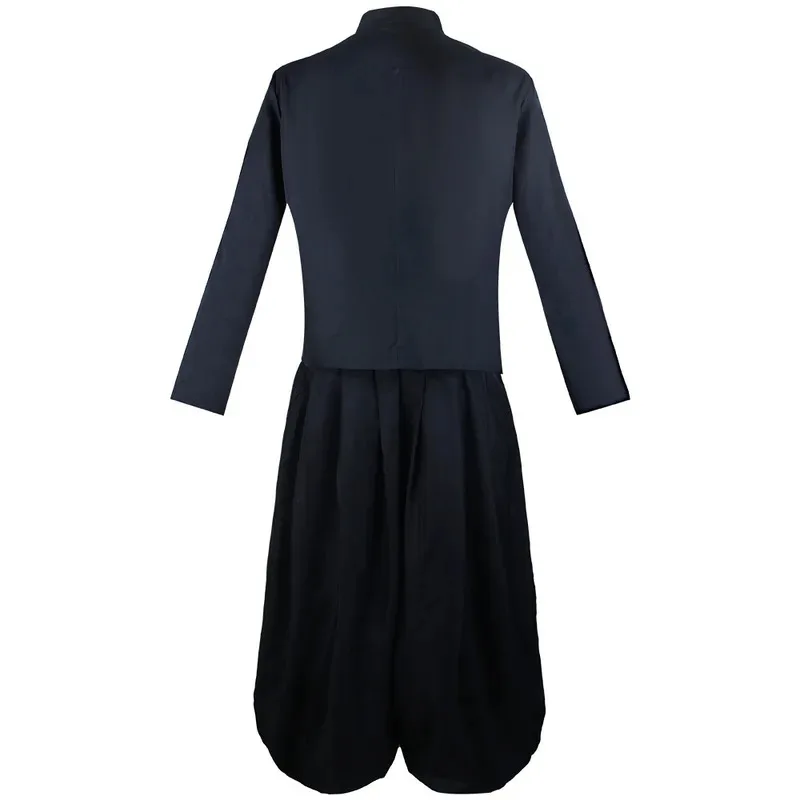 Geto Suguru Costume Cosplay Parrucca Blu scuro Anime Stagione 2 Scuola Set completo Uniforme Alta Halloween Per uomo Donna Accessori kn.7