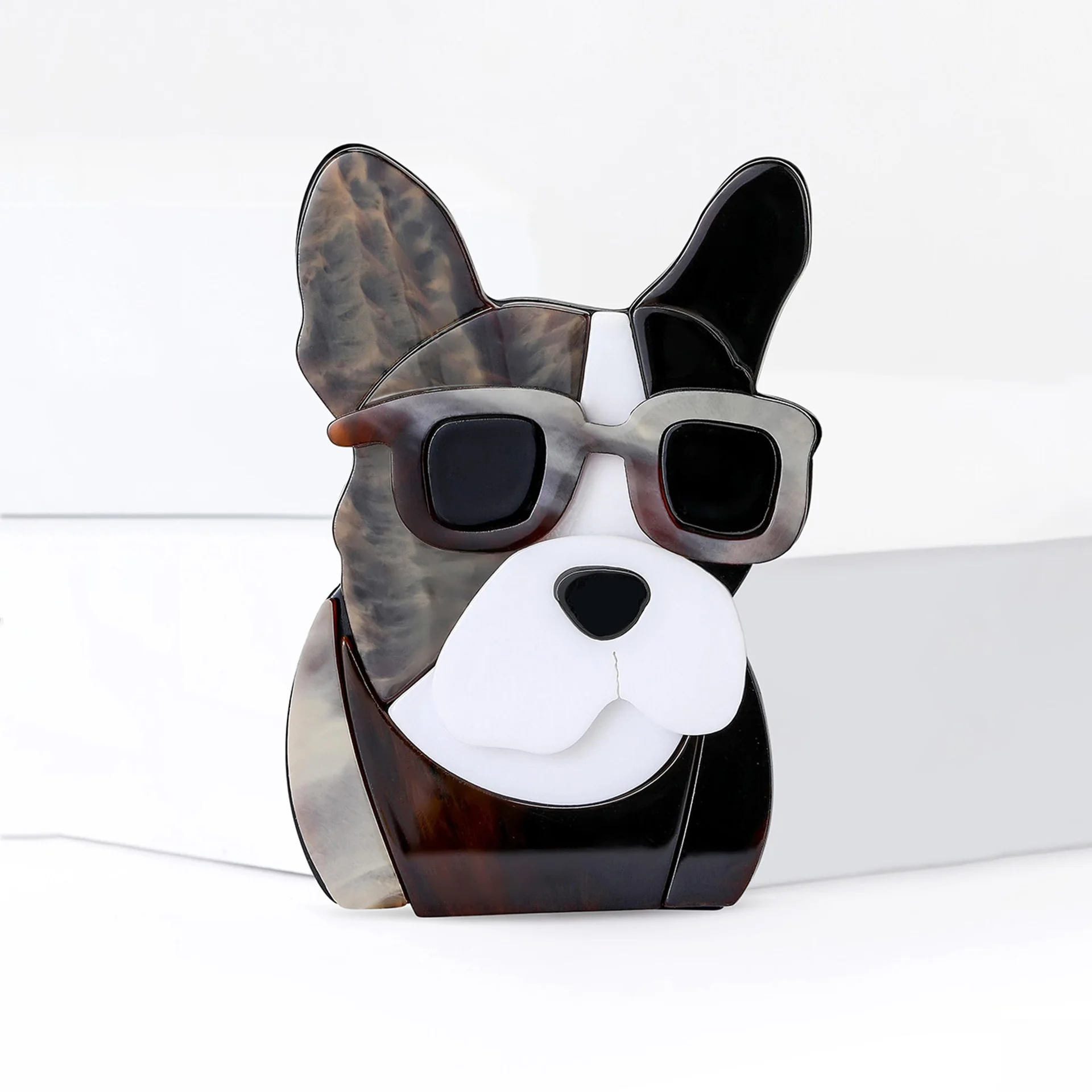 Creative Acrylic Sheet Shapi Dog Brooches, Cute Boy Cartoon Animal Pins, Clothing, Hats, Accessories, Banquets, Daily Jewelry