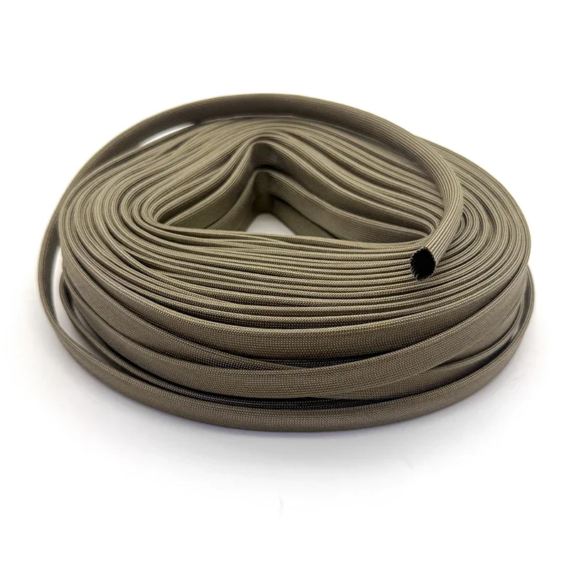 1/2/3/5/10M 1000 Deg.C Basalt Fiberglass Sleeve ID 1mm~20mm Fireproof Thermal Insulation Sleeve for Various Wire Harnesses