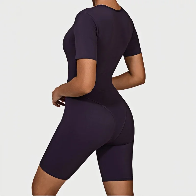 

Yoga Jumpsuits Sports Fitness Hip Lift Tight Breathable One-piece Running Dance Workout Clothes Gym Shorts Tracksuit for Women