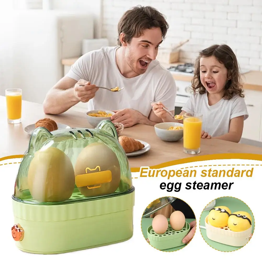 Mini Egg Boiler Machine Electric Hard Boiled Egg Maker Cat Shape Egg Poacher Food Steamer Egg Cooker Safe Using breakfast maker