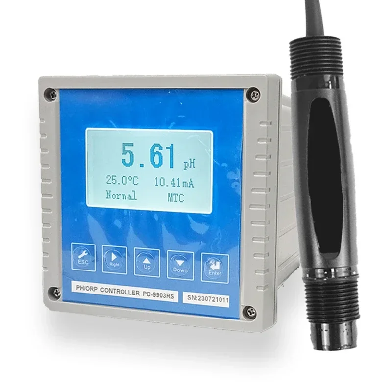 

China portable industrial water ph analyzer instrument inputting online digital atc water testing ph controller meter