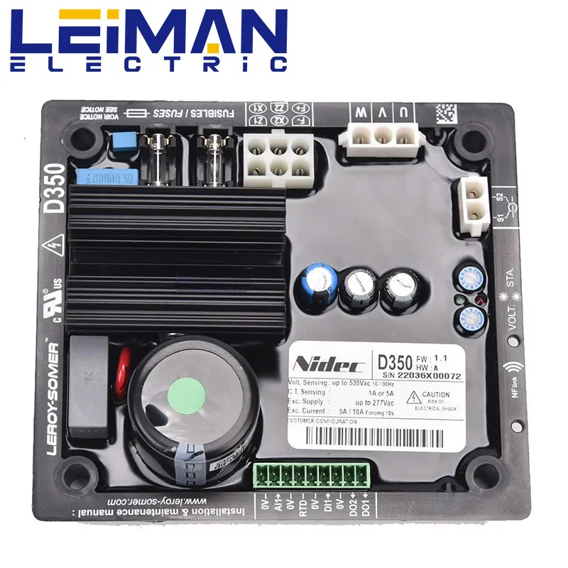 Original D350 AVR Leroy Somer automatic voltage regulator generator spare part  voltage regulator board D350 AVR