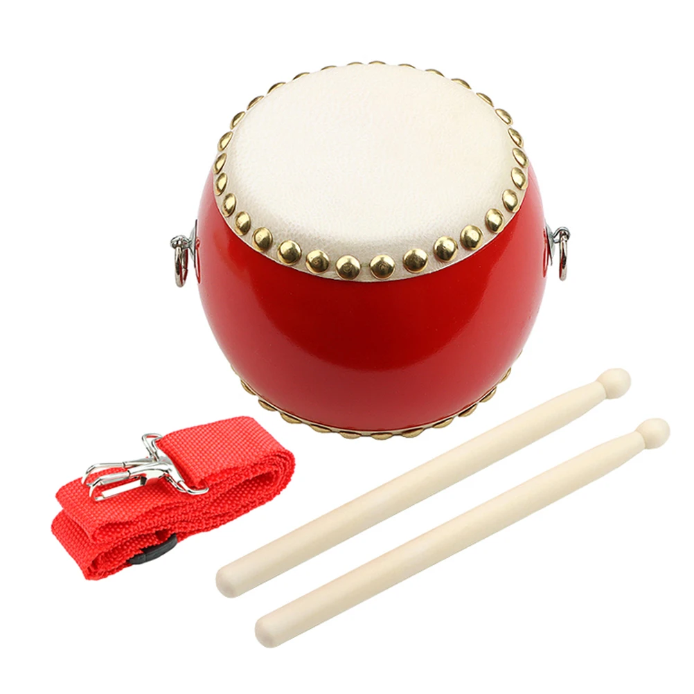 Red for Kids H Percussion Instrument Musical Toys Toddler Drum Set Children Educational Toy Safe Sturdy Materials Portable Drum