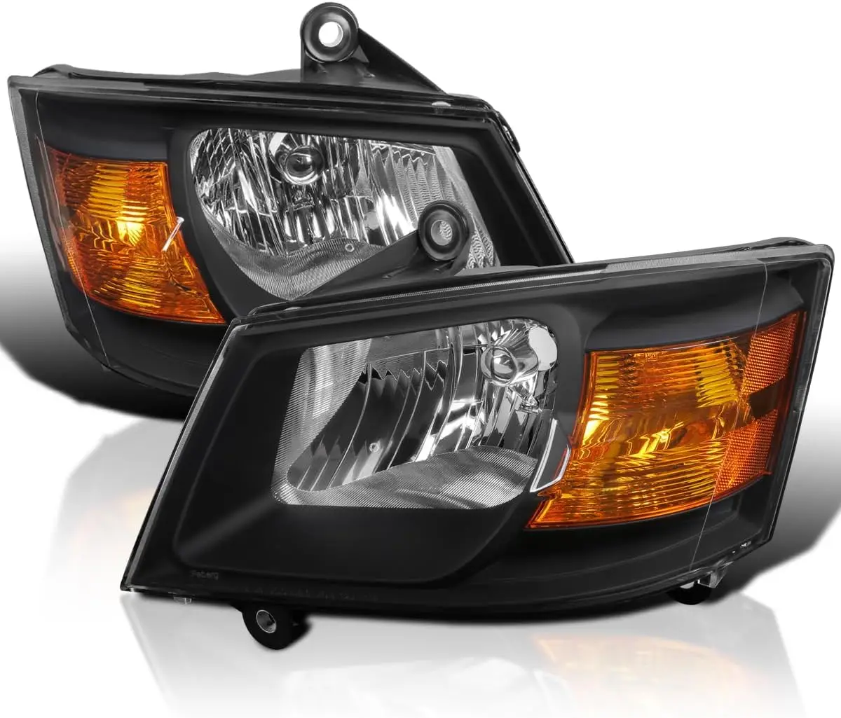 

Черные фары, совместимые с Dodge Grand Caravan L+R 2008-2010 гг., пара ламп головного света в сборе