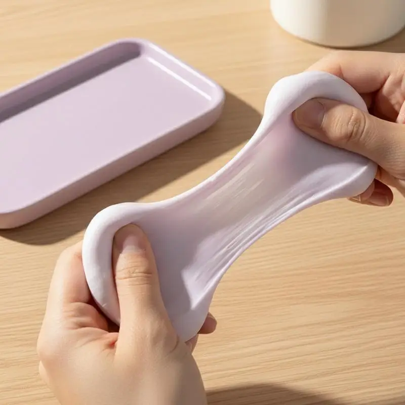 1 boule de gelée moelleuse amusante avec effet peau glacée pour enfants et adultes, parfaite pour une expérience sans stress
