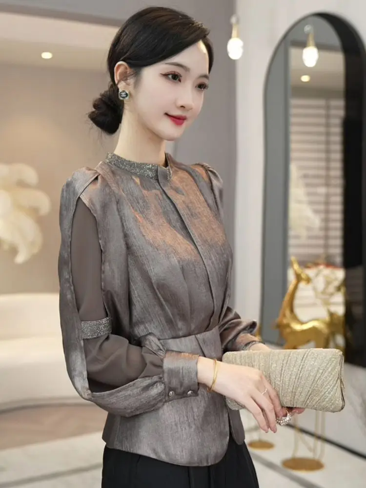 2024 Autumn New Style Niche Design Fashionable Long Sleeved Top for Women