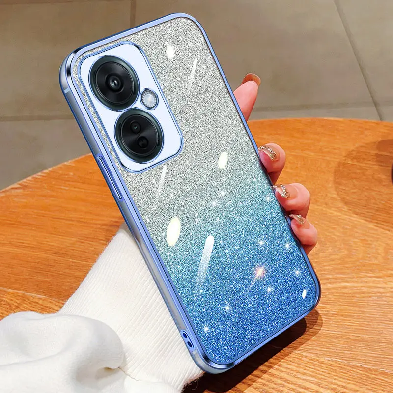 For Huawei Nova 11i Case Huawei MAO-LX9, MAO-LX9N Phone Case Shiny Glitter Plating Silicone Camera Lens Soft Back Cover