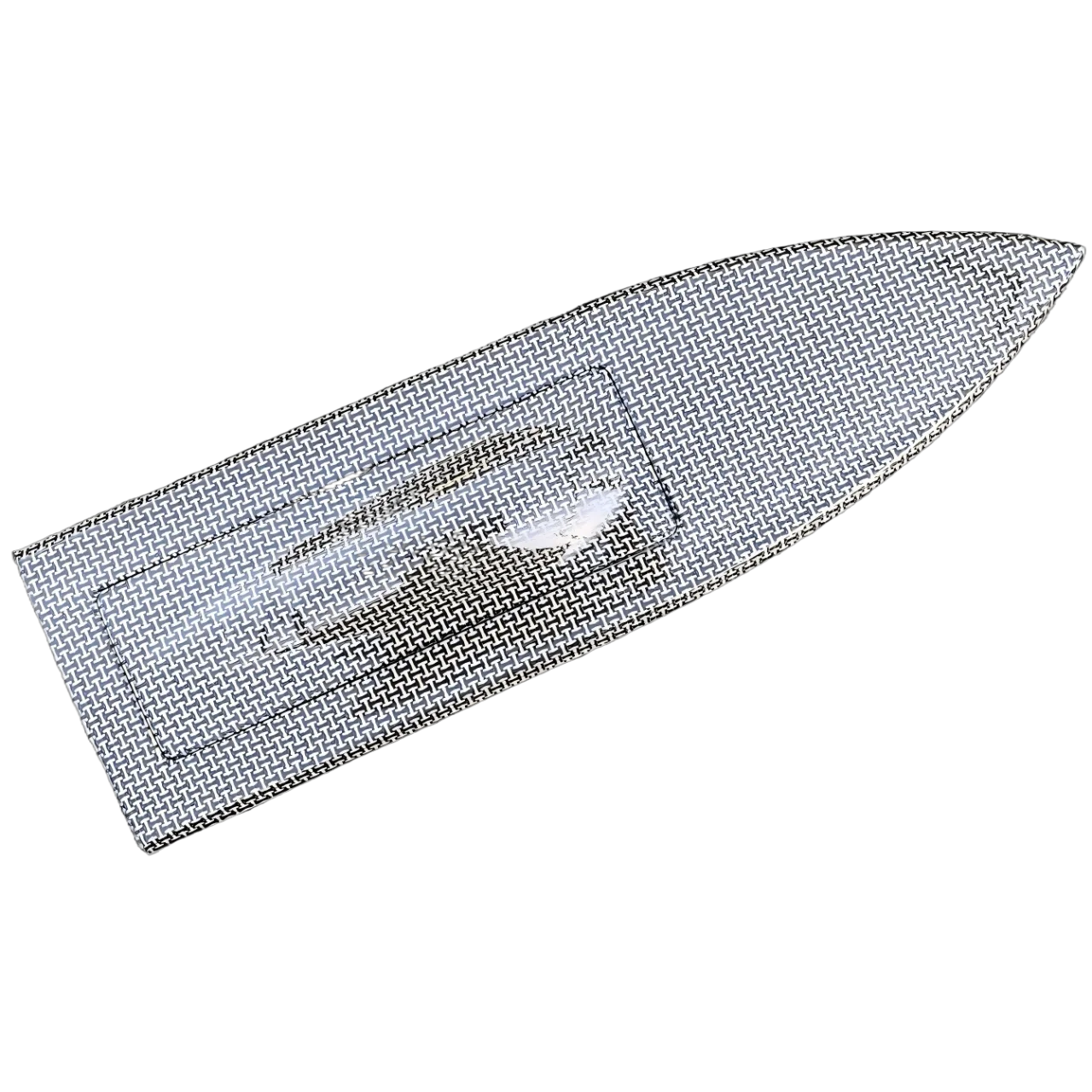 L650-W195-H100mm Blend Textile Kevlar/Carbon Fiber Small O Boat Hull, Extract Vacuum RC Speedboat/Brushless Electric Model Boat