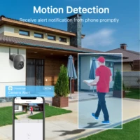 ANRAN 2K WiFi Camera 3/5MP Solar Panel Battery Camera,Free Basic Cloud Storage,Compatible Alexa,PIR Detection,Color Night Vision 4