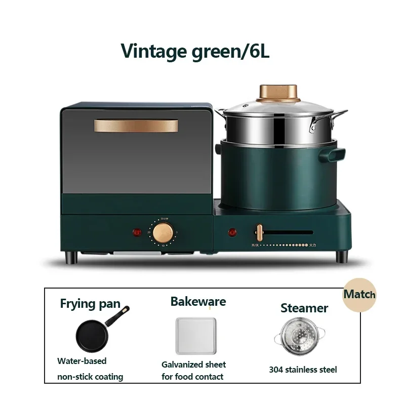 Automatic oven bread machine multi-function frying pan mini oven household bread pizza oven frying pan sandwich maker baking