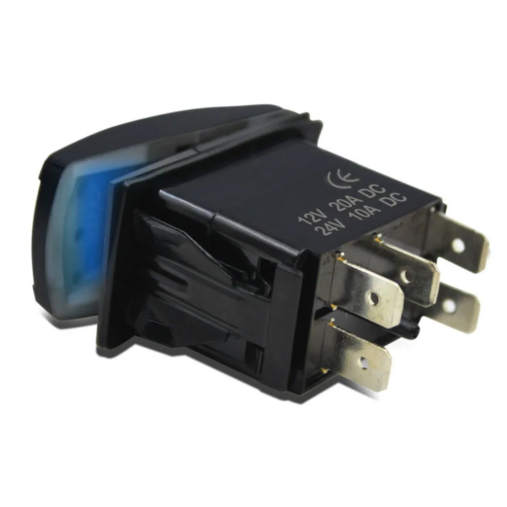 High Quality Rocker Switch Blue Boat Car for general Indicator Lamp Light Marine ON-OFF 12V-24V 20A-10A Waterproof