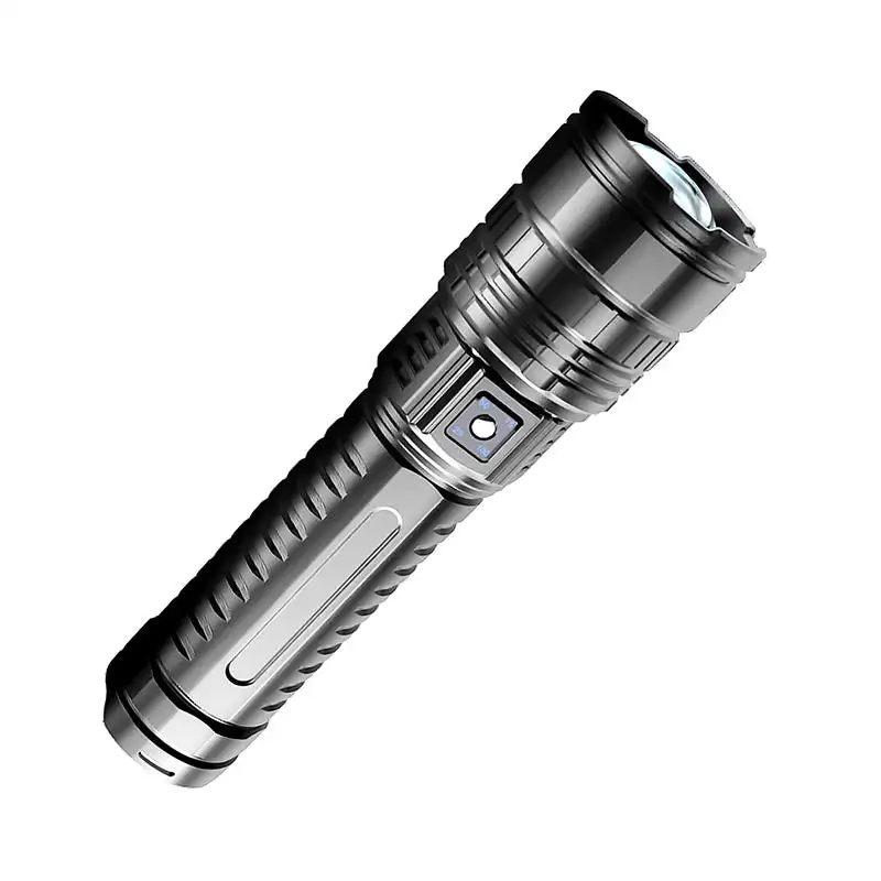 High-power LED flashlight can charge long-lasting durable outdoor white laser intense light far-beam zoom multi-function outdoor