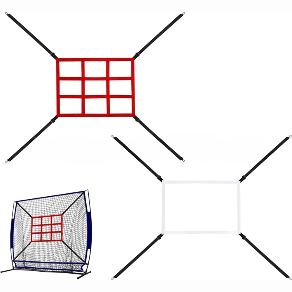 

1pc Net Baseball Practice Net Hitting Pitching Batting Training Net Training Aids Adjustable Softball Pitching Practice Net