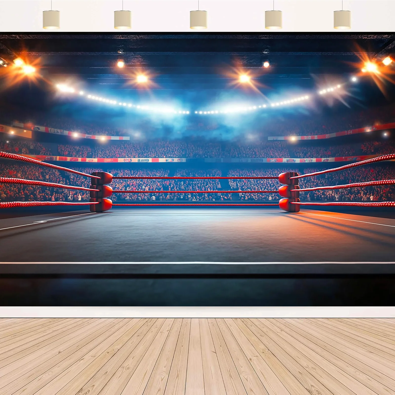 Sfondo di partite di wrestling e boxe, non è necessaria per l'elettricità, adatto per matrimoni, compleanni, anniversari, ecc