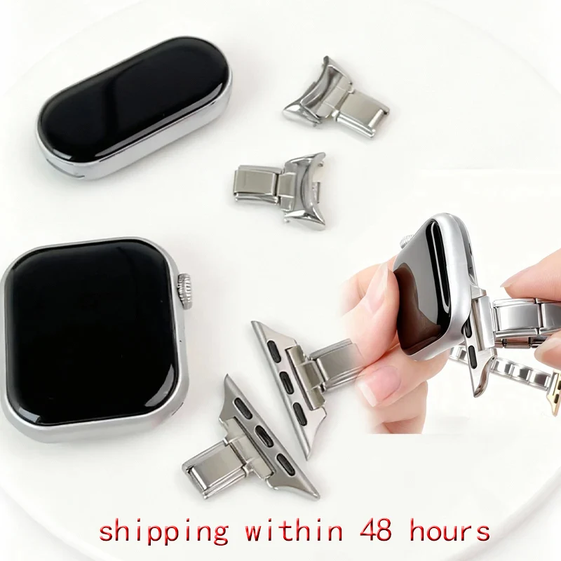 Personalized Gadgets Stainless Steel Module Bracelet Strap Adapter Watch Bracelet Custom Accessories for Iwatch Xiaomi Series