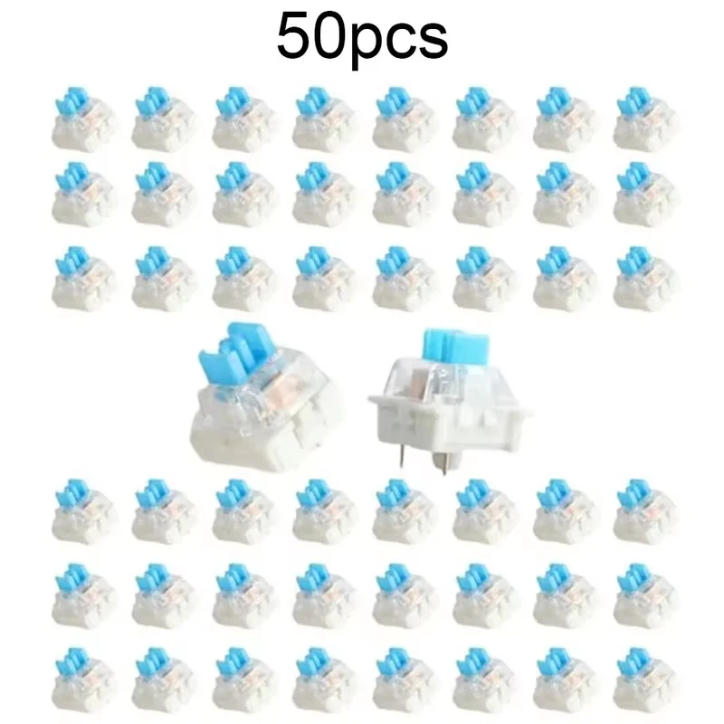 DIY 50 PCS Keyboard Switch Keyboard Clicker Key Replacement 3 Pin Tactile Switch Keyboard Replacement Accessories