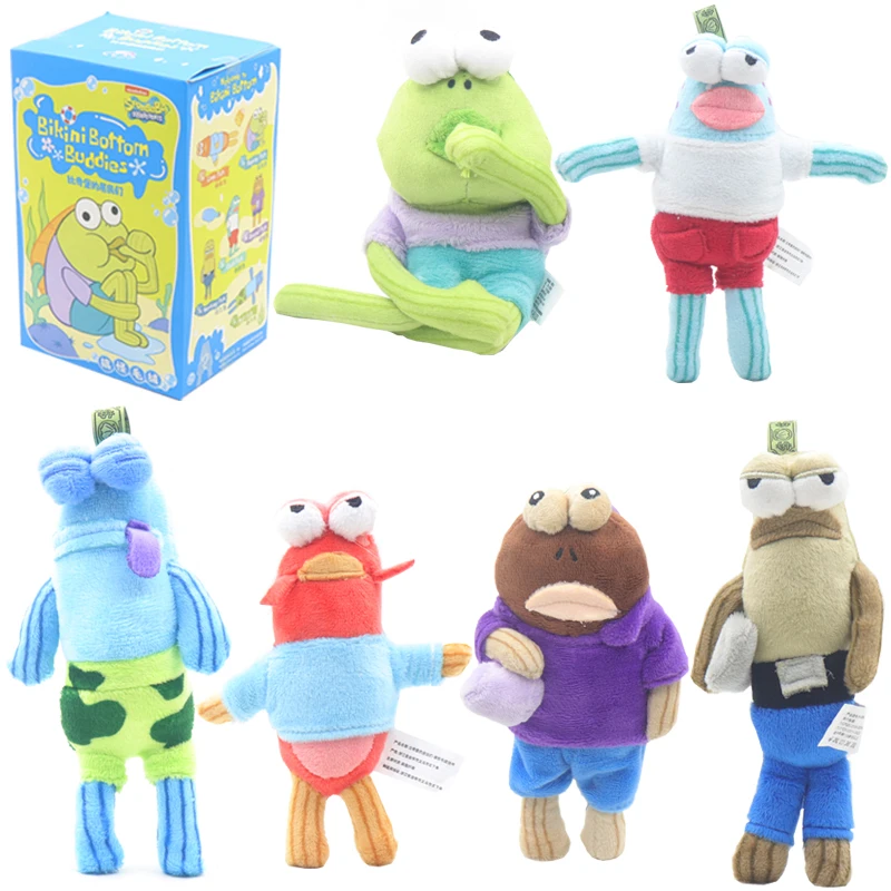 

Новая оригинальная серия Fish Buddies, забавная слепая коробка, игрушки, модная фигурка океана, сумка, декор, куклы, мультяшные украшения, подарок на день рождения