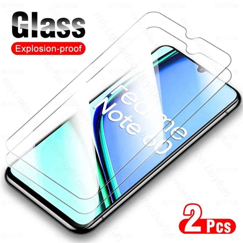 

2Pcs HD 9H Tempered Glass for Realme Note 60 4G Full Cover Screen Protector on RealmeNote60 Protective Glas Realmi Not 60 Note60
