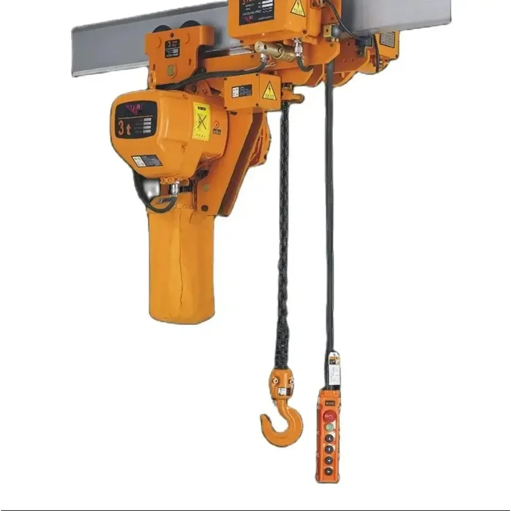 

1 ton 2 tons 0.5-3-5-10 tons overhead crane 380V hook operated hoist electric chain hoist fixed operated lifting chain hoist
