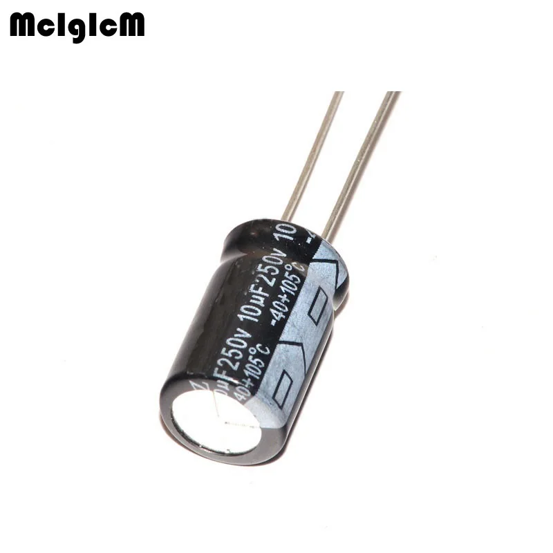 

1000pcs Aluminum electrolytic capacitor 10uF 250V 8*12 Electrolytic capacitor