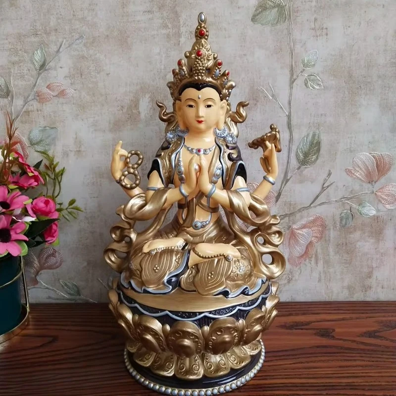 Home Accessories Decoration Living Room Pure Hand-drawn Ceramic Bodhisattva Entrance Hall Ornaments Adornos Para Casa
