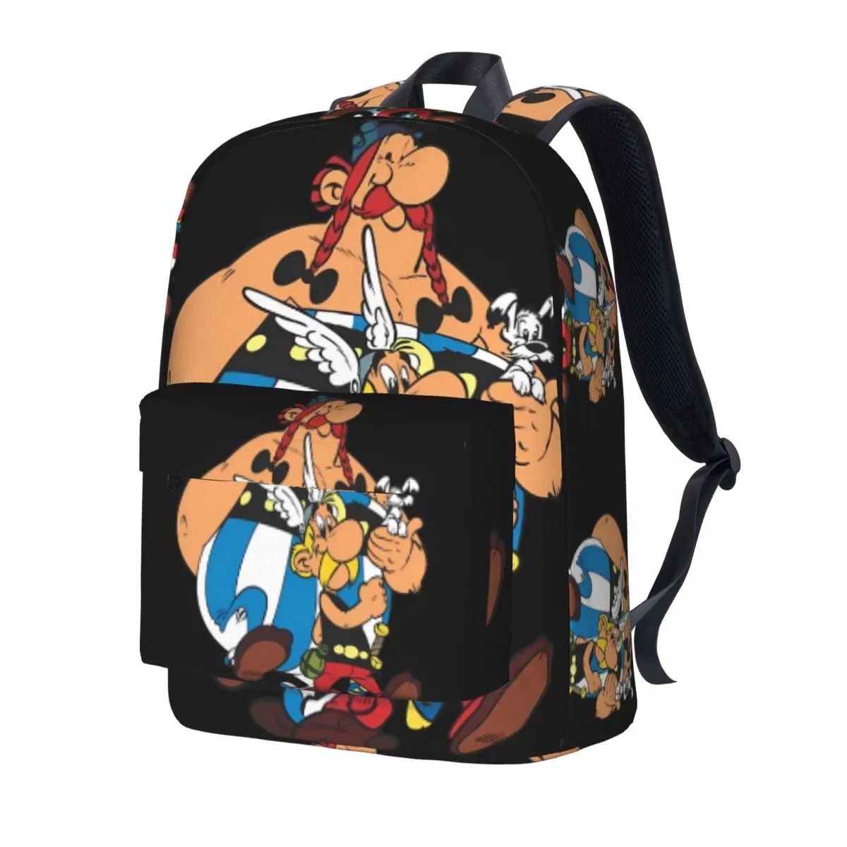 Anime Asterixs Backpack Gladiator Obelixs Trekking Backpacks Student Unisex High Quality Soft School Bags Funny Rucksack