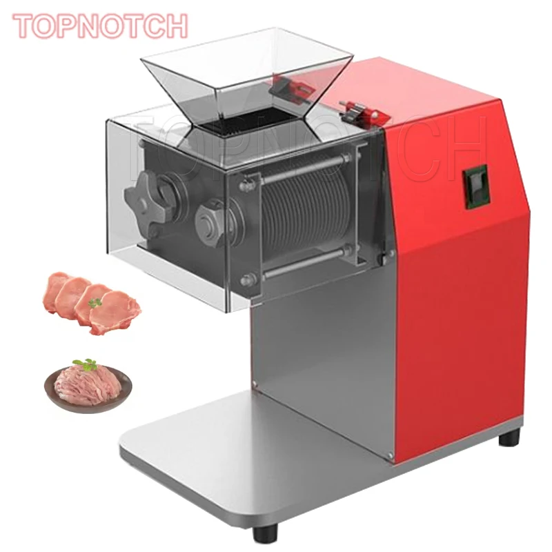 

Red Household Meat Slicer Desktop Electric Meat Cutting Machine For Shredding Slicing