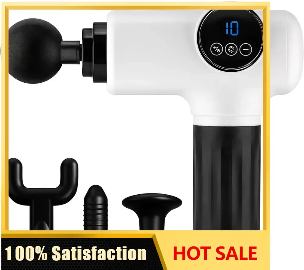 SmartGun Elite - Therapeutic Deep Tissue Percussion Massager | for Muscle Soreness, Neck, Body, with Interchangeable Heads